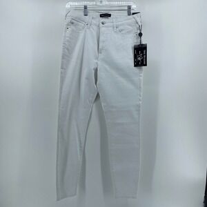 True Religion Halle High Rise Super Skinny Jeans Optic White Womens 30 NWT